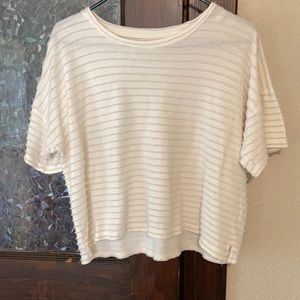 Madewell crop textured top